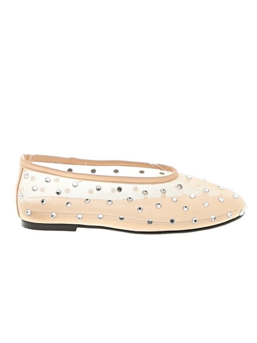 Mesh Bejeweled Flats